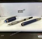 New Montblanc Starwalker SpaceBlue Fountain Pen with Blue Dome Replica